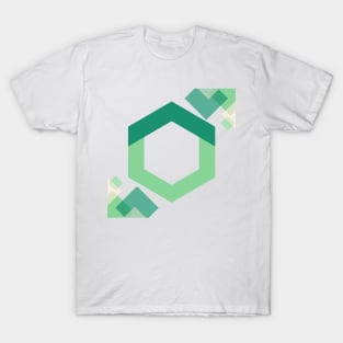 Green APEX LABS Hexagon - Modern Design T-Shirt